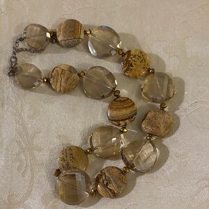 Chic Earthy Tone Beaded Necklace